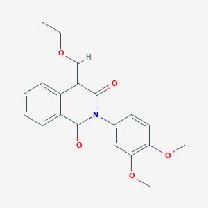 2-(3,4-Dimethoxyphenyl)-4-(ethoxymethylidene)-1,2,3,4-tetrahydroisoquinoline-1,3-dione
