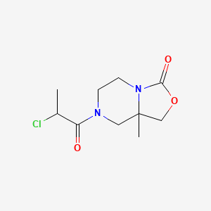 7-(2-Chloropropanoyl)-8a-methyl-1,5,6,8-tetrahydro-[1,3]oxazolo[3,4-a]pyrazin-3-one