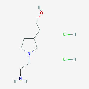 2-[1-(2-Aminoethyl)pyrrolidin-3-yl]ethan-1-ol dihydrochloride