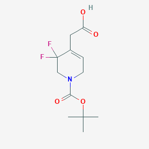 2-(1-(Boc)-3,3-Difluoro-1,2,3,6-tetrahydropyridin-4-yl)acetic acid