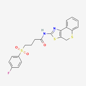 4-((4-fluorophenyl)sulfonyl)-N-(4H-thiochromeno[4,3-d]thiazol-2-yl)butanamide