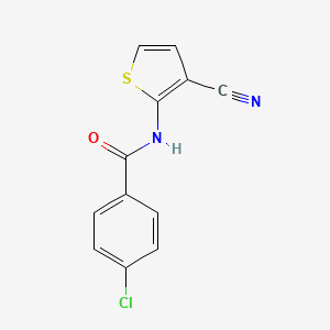 4-chloro-N-(3-cyanothiophen-2-yl)benzamide