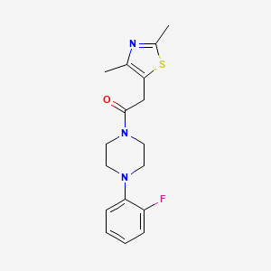 2-(2,4-Dimethylthiazol-5-yl)-1-(4-(2-fluorophenyl)piperazin-1-yl)ethanone