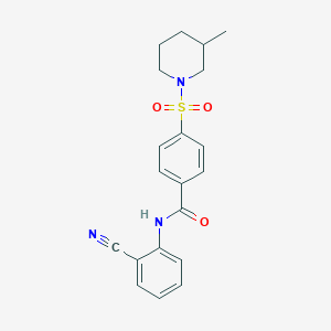 N-(2-cyanophenyl)-4-((3-methylpiperidin-1-yl)sulfonyl)benzamide