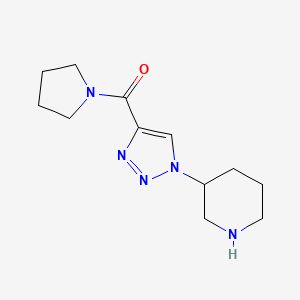 (1-(Piperidin-3-yl)-1H-1,2,3-triazol-4-yl)(pyrrolidin-1-yl)methanone