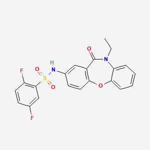 N-(10-ethyl-11-oxo-10,11-dihydrodibenzo[b,f][1,4]oxazepin-2-yl)-2,5-difluorobenzenesulfonamide
