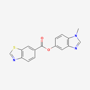 1-methyl-1H-benzo[d]imidazol-5-yl benzo[d]thiazole-6-carboxylate