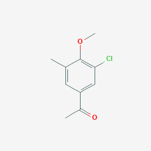molecular formula C10H11ClO2 B2701318 1-(3-Chloro-4-methoxy-5-methylphenyl)ethan-1-one CAS No. 56755-88-5