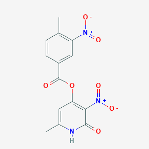 (6-methyl-3-nitro-2-oxo-1H-pyridin-4-yl) 4-methyl-3-nitrobenzoate