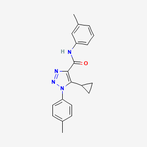 molecular formula C20H20N4O B2701389 5-环丙基-N-(间甲苯)-1-(对甲苯)-1H-1,2,3-三唑-4-羧酰胺 CAS No. 954821-60-4