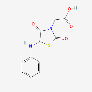 molecular formula C11H10N2O4S B2701395 (5-Anilino-2,4-dioxo-1,3-thiazolidin-3-yl)acetic acid CAS No. 1009603-84-2