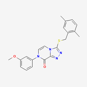3-((2,5-dimethylbenzyl)thio)-7-(3-methoxyphenyl)-[1,2,4]triazolo[4,3-a]pyrazin-8(7H)-one