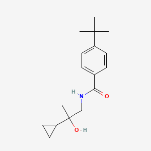 molecular formula C17H25NO2 B2701407 4-(tert-butyl)-N-(2-cyclopropyl-2-hydroxypropyl)benzamide CAS No. 1286732-52-2