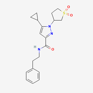 5-cyclopropyl-1-(1,1-dioxidotetrahydrothiophen-3-yl)-N-phenethyl-1H-pyrazole-3-carboxamide