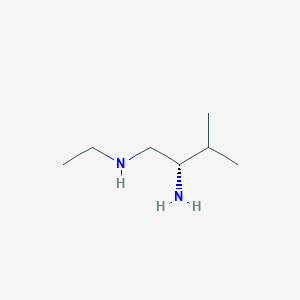 molecular formula C7H18N2 B2701450 (2S)-1-N-Ethyl-3-methylbutane-1,2-diamine CAS No. 1867497-56-0