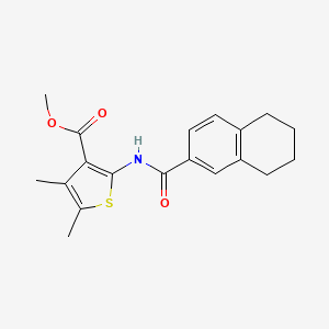 Methyl 4,5-dimethyl-2-(5,6,7,8-tetrahydronaphthalene-2-carbonylamino)thiophene-3-carboxylate