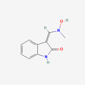 molecular formula C10H10N2O2 B2701469 (3Z)-3-[[hydroxy(methyl)amino]methylidene]-1H-indol-2-one CAS No. 1164473-20-4