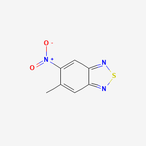 molecular formula C7H5N3O2S B2701494 5-Methyl-6-nitrobenzo[c][1,2,5]thiadiazole CAS No. 2453324-12-2