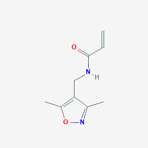 molecular formula C9H12N2O2 B2701514 N-[(3,5-二甲基-1,2-噁唑-4-基)甲基]丙-2-烯酰胺 CAS No. 1540444-99-2