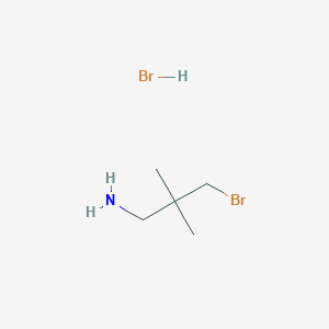 molecular formula C5H13Br2N B2701543 3-Bromo-2,2-dimethylpropan-1-amine hydrobromide CAS No. 1350885-39-0