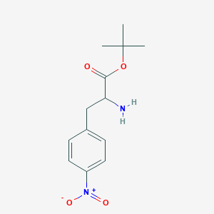 molecular formula C13H18N2O4 B2701547 Tert-butyl 2-amino-3-(4-nitrophenyl)propanoate CAS No. 1266369-25-8