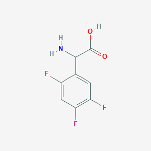 molecular formula C8H6F3NO2 B2701566 2-amino-2-(2,4,5-trifluorophenyl)acetic Acid CAS No. 1043500-64-6