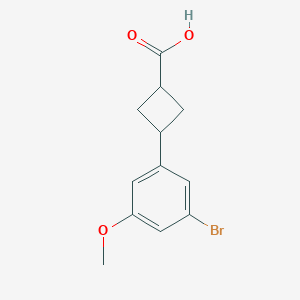 3-(3-Bromo-5-methoxyphenyl)cyclobutane-1-carboxylic acid