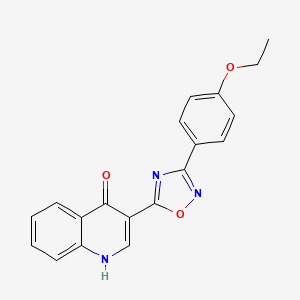 molecular formula C19H15N3O3 B2701574 3-[3-(4-ethoxyphenyl)-1,2,4-oxadiazol-5-yl]-1,4-dihydroquinolin-4-one CAS No. 1081139-76-5