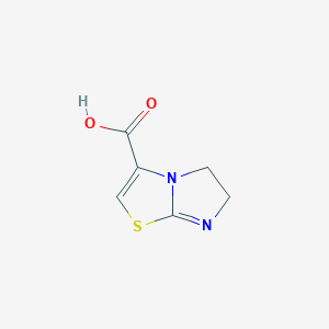 molecular formula C6H6N2O2S B2701576 5,6-二氢咪唑并[2,1-b][1,3]噻唑-3-羧酸 CAS No. 933731-75-0