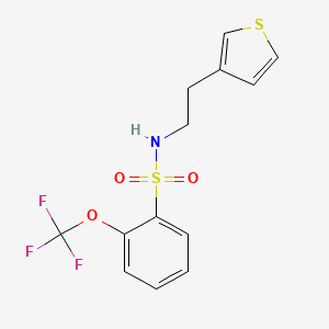 N-(2-(thiophen-3-yl)ethyl)-2-(trifluoromethoxy)benzenesulfonamide