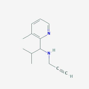 2-Methyl-1-(3-methylpyridin-2-yl)-N-prop-2-ynylpropan-1-amine