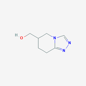 molecular formula C7H11N3O B2701644 5,6,7,8-Tetrahydro-[1,2,4]triazolo[4,3-a]pyridin-6-ylmethanol CAS No. 1593018-20-2