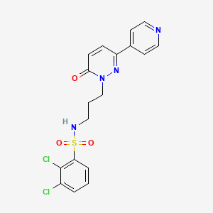 2,3-dichloro-N-(3-(6-oxo-3-(pyridin-4-yl)pyridazin-1(6H)-yl)propyl)benzenesulfonamide