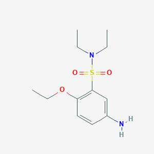 molecular formula C12H20N2O3S B2701651 5-amino-2-ethoxy-N,N-diethylbenzenesulfonamide CAS No. 757221-64-0
