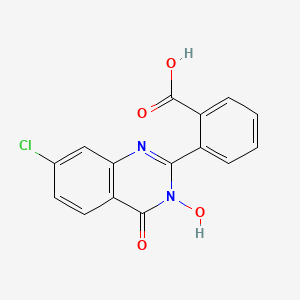 2-(7-Chloro-3-hydroxy-4-oxo-3,4-dihydro-2-quinazolinyl)benzenecarboxylic acid