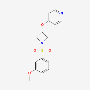 4-{[1-(3-Methoxybenzenesulfonyl)azetidin-3-yl]oxy}pyridine