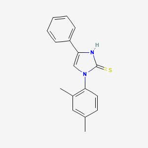 molecular formula C17H16N2S B2701689 1-(2,4-dimethylphenyl)-4-phenyl-1H-imidazole-2-thiol CAS No. 325994-32-9