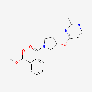 Methyl 2-{3-[(2-methylpyrimidin-4-yl)oxy]pyrrolidine-1-carbonyl}benzoate