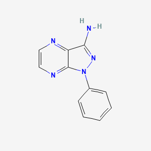 1-Phenyl-1H-pyrazolo[3,4-b]pyrazin-3-ylamine