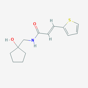 (E)-N-((1-hydroxycyclopentyl)methyl)-3-(thiophen-2-yl)acrylamide