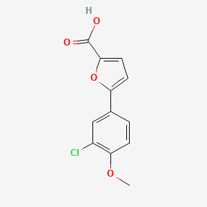 molecular formula C12H9ClO4 B2701759 5-(3-Chloro-4-methoxyphenyl)-2-furoic acid CAS No. 443124-74-1