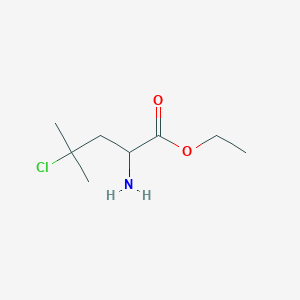 Ethyl 2-amino-4-chloro-4-methylpentanoate