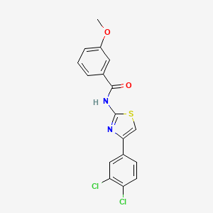 N-[4-(3,4-dichlorophenyl)-1,3-thiazol-2-yl]-3-methoxybenzamide