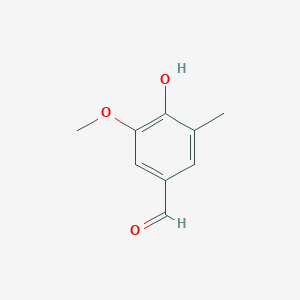 molecular formula C9H10O3 B2701776 4-Hydroxy-3-methoxy-5-methylbenzaldehyde CAS No. 32263-14-2
