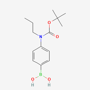 molecular formula C14H22BNO4 B2701778 4-(N-BOC-N-Propylamino)phenylboronic acid CAS No. 2377608-47-2
