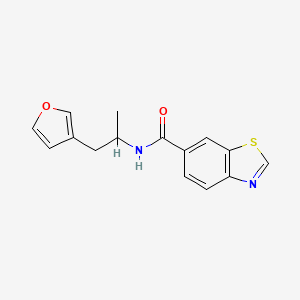 molecular formula C15H14N2O2S B2701779 N-(1-(furan-3-yl)propan-2-yl)benzo[d]thiazole-6-carboxamide CAS No. 1798619-25-6