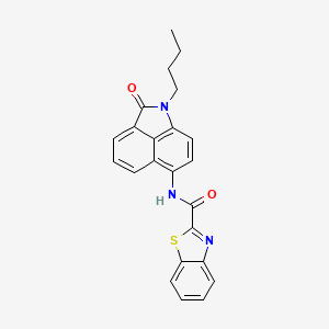 molecular formula C23H19N3O2S B2701780 N-(1-butyl-2-oxo-1,2-dihydrobenzo[cd]indol-6-yl)benzo[d]thiazole-2-carboxamide CAS No. 681159-67-1