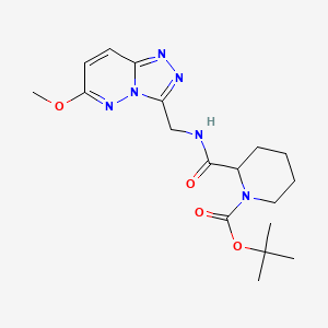 molecular formula C18H26N6O4 B2701785 Tert-butyl 2-(((6-methoxy-[1,2,4]triazolo[4,3-b]pyridazin-3-yl)methyl)carbamoyl)piperidine-1-carboxylate CAS No. 2034207-39-9