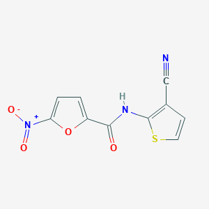 molecular formula C10H5N3O4S B2701803 N-(3-cyanothiophen-2-yl)-5-nitrofuran-2-carboxamide CAS No. 908502-62-5