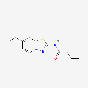 molecular formula C14H18N2OS B2701811 N-(6-isopropylbenzo[d]thiazol-2-yl)butyramide CAS No. 868677-87-6